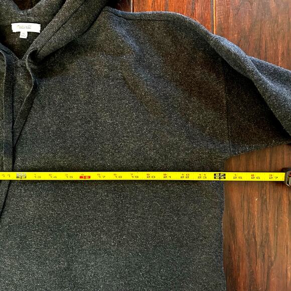Women's Black Madewell Hooded sweater dress size XL oversized Comfort cozycore - Picture 6 of 7